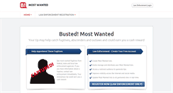 Desktop Screenshot of bustedmostwanted.com