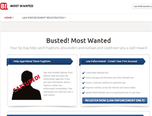 Tablet Screenshot of bustedmostwanted.com